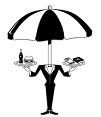 Beach Butler Beach Umbrella with Table, Shipping Included! - Image 15