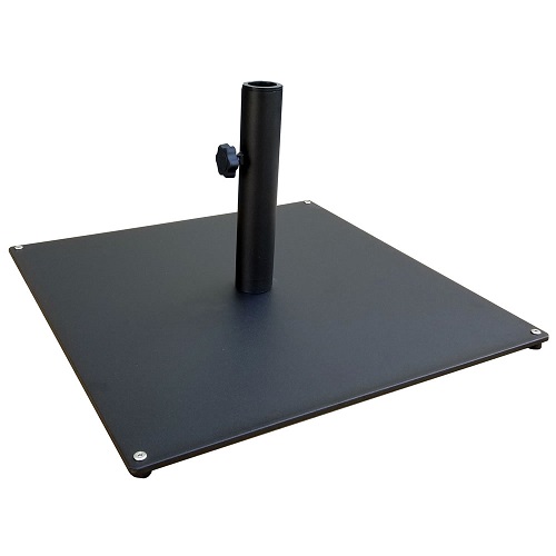 50-pound steel plate umbrella base black