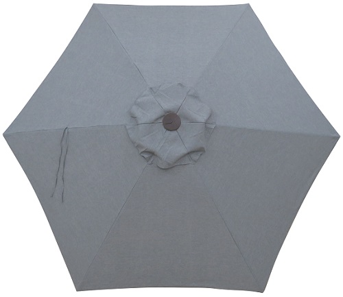 Details about   9ft Patio Umbrella Replacement Canopy Market Beach Oxford Top Cover 6 Ribs Beige